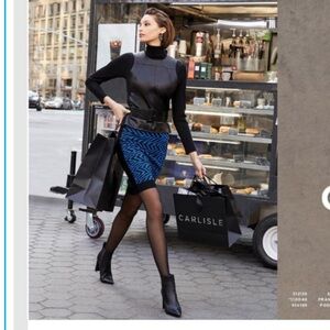 NWT Carlisle Black Leather Sleeveless Top